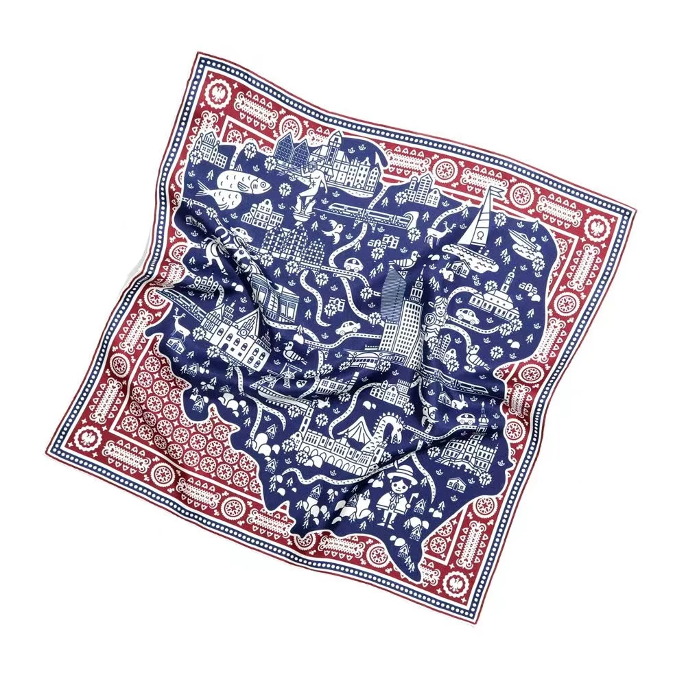 楊楊【天真美好】13姆米 桑蚕丝小方巾 53*53