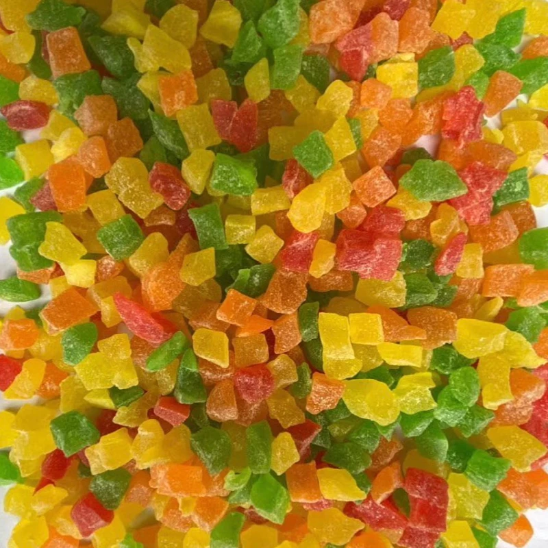 缤纷木瓜粒 木瓜粒 五彩木瓜丁 水果丁 果粒果丁 酸甜可口木瓜粒