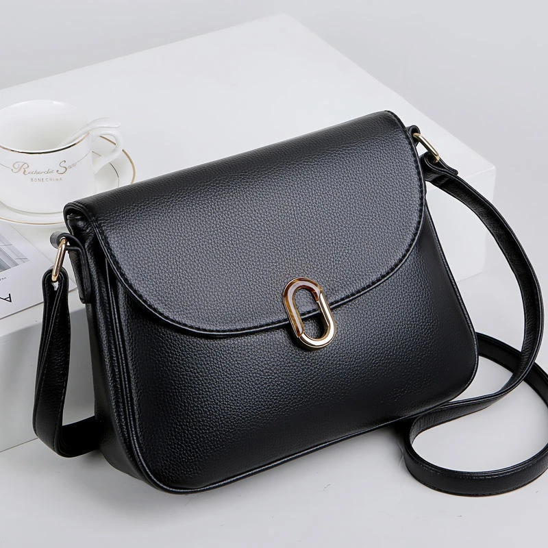 女皮包包2023新款大容量女式斜挎包洋气休闲纯色中老年妈妈百搭包