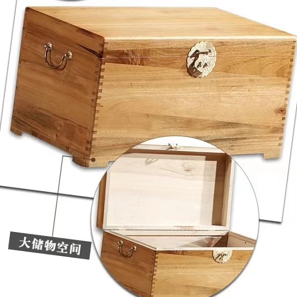 【中号老香樟木箱子】大板直拼衣箱全实木字画箱子证件收纳箱