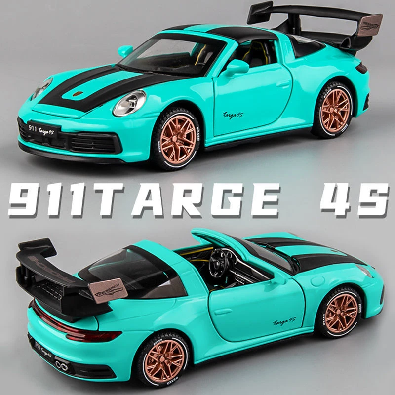 保时捷911车模turbo敞篷跑车targa仿真rsr合金汽车模型金属玩具