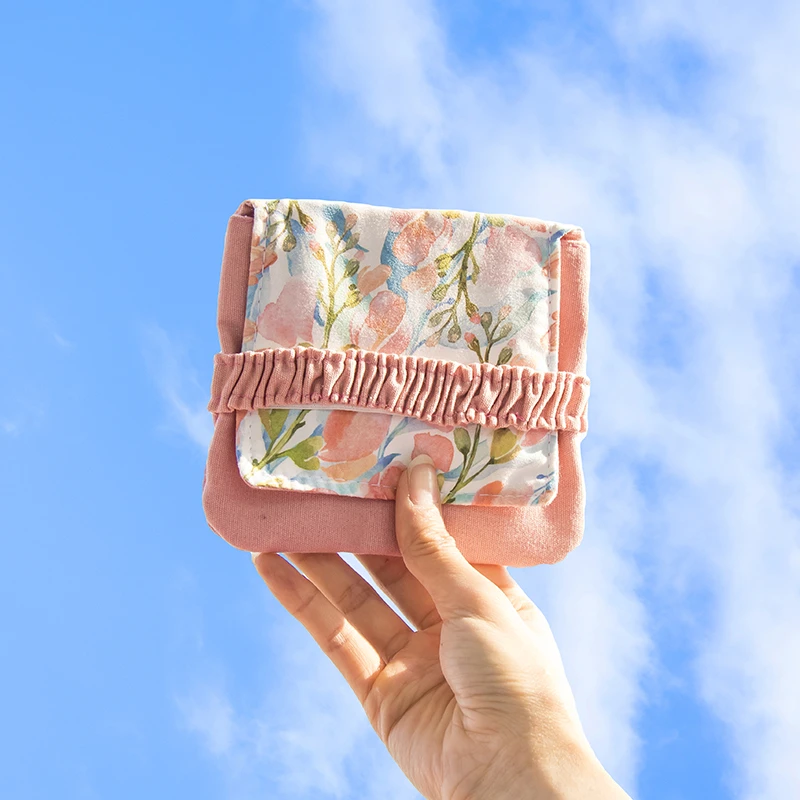 姨妈巾收纳包日系ins便携小巧可爱学生放卫生巾布艺小包月事袋子