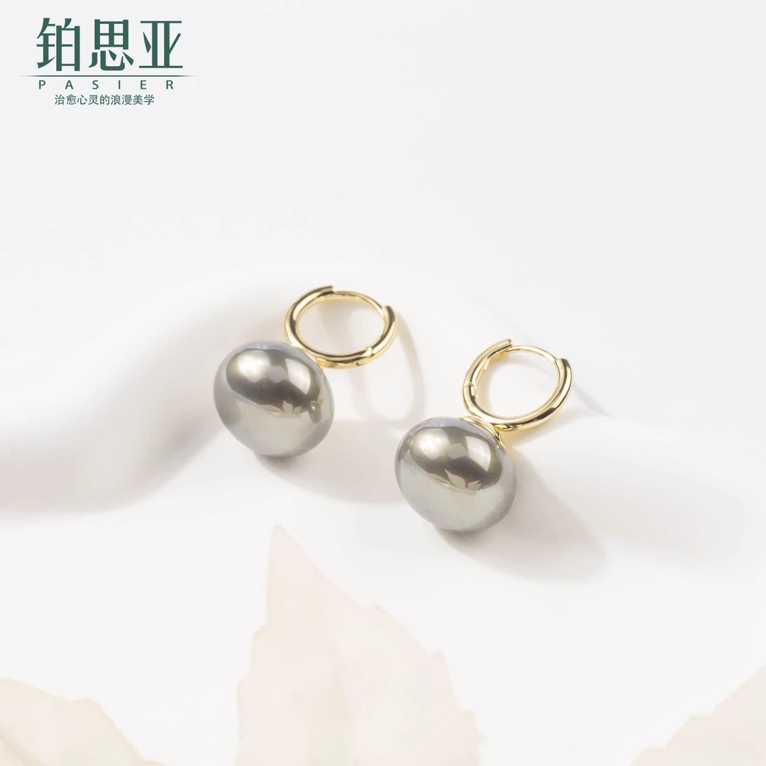 铂思亚 合金耳饰 【尺素】素款法式轻奢浪漫高级感复古耳环
