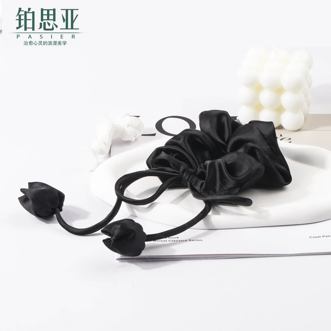 铂思亚佑怡简约小香风手工流苏高弹力发圈发饰DR