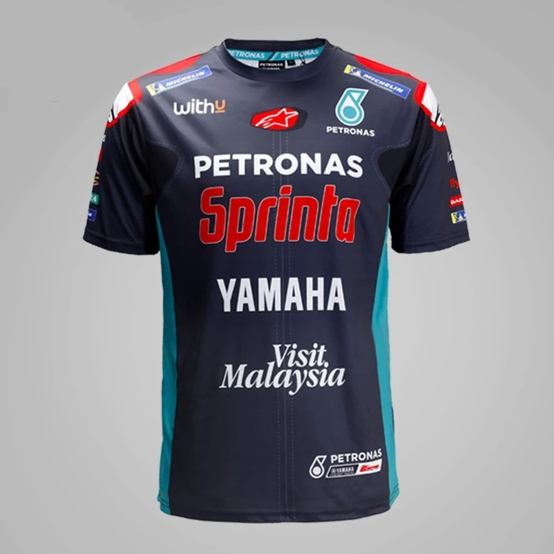 MOTO GP雅马哈马石油车队赛车T恤夏季机车摩托车骑行短袖速干透气