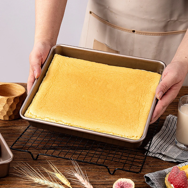 烤箱烤盘用家用古早提拉米苏蛋糕模具不沾雪花酥饼干长方形面包盘