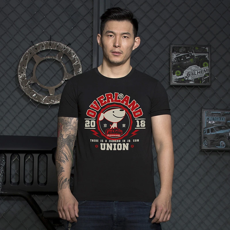 越野江湖原创设计春夏联名款休闲百搭纯棉T恤情侣款