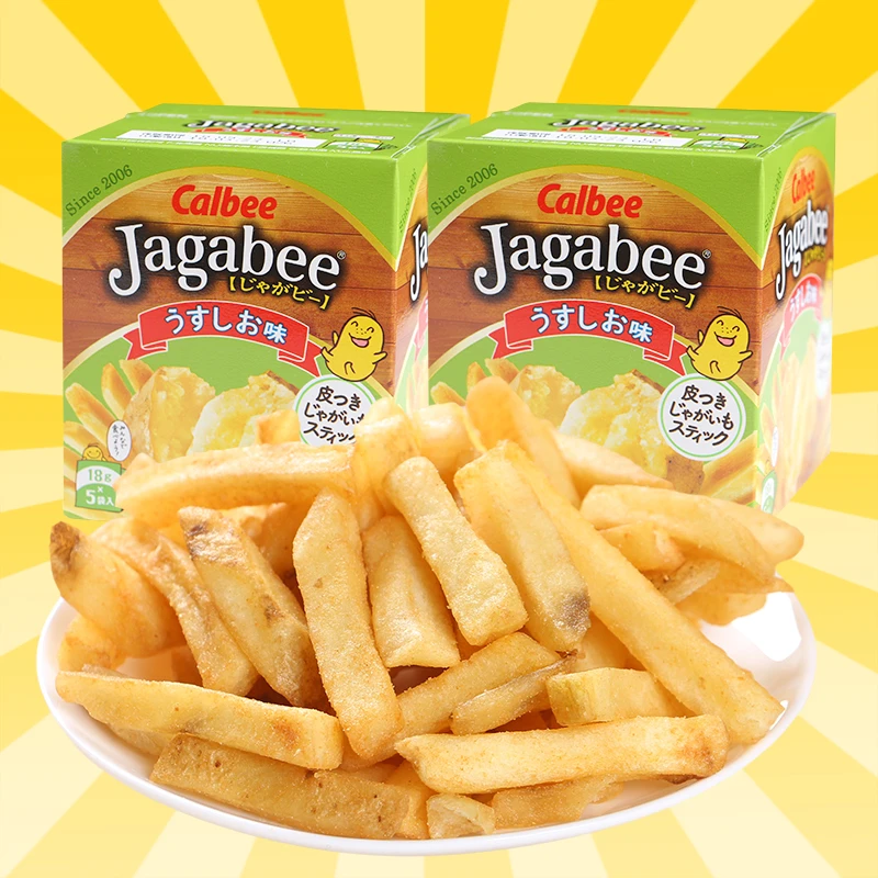 【凌食】日本进口卡乐比Calbee薯条北海道薯条三兄弟休闲膨化食品