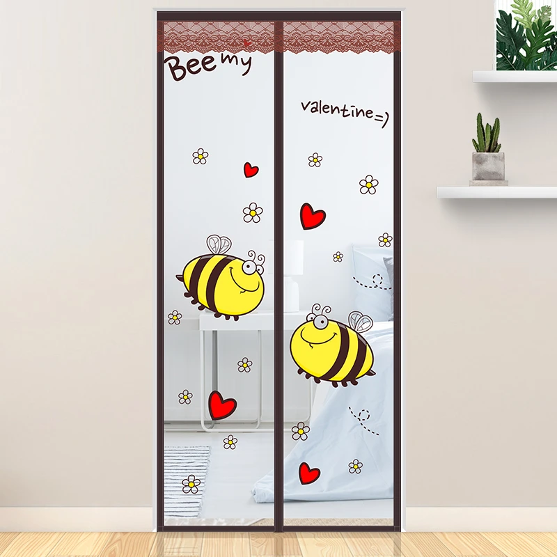 夏季魔术贴防蚊门帘订制磁性纱门帘防蚊防蝇纱窗沙门免打孔自吸