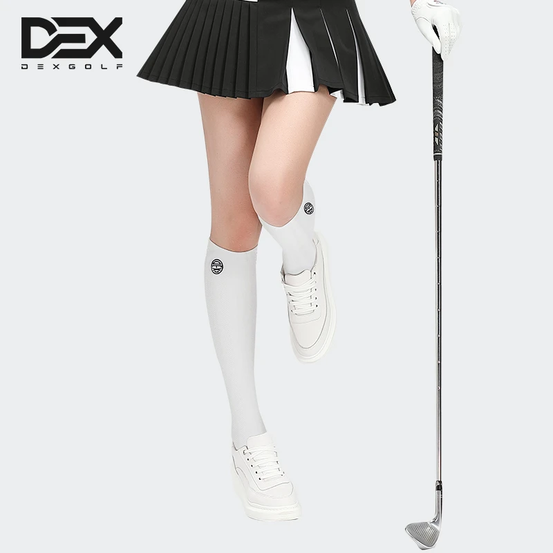 DEXGOLF韩国高尔夫袜子WB004女袜运动袜膝下中筒袜长袜吸汗厚底袜