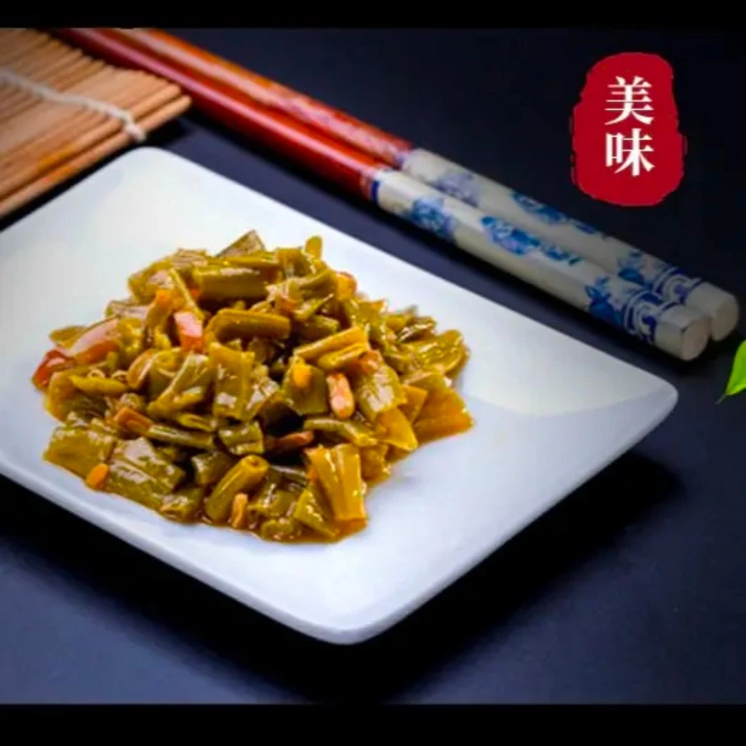 3袋  郧西农家老少皆宜酸豇豆泡菜酸辣甜下饭菜288g 开胃菜