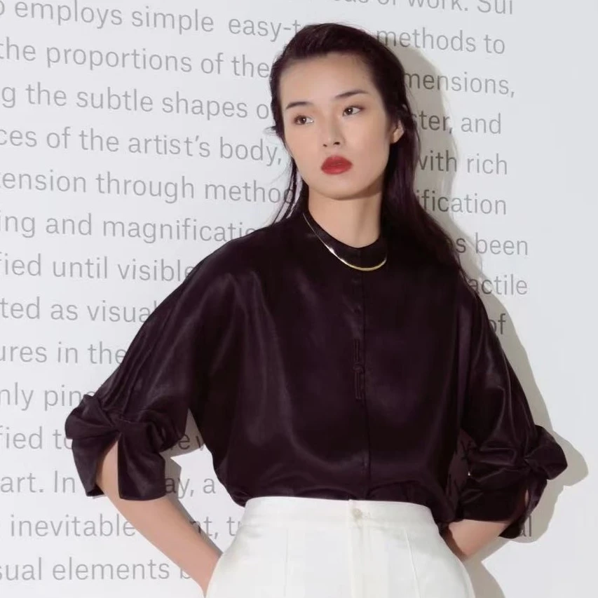 德玺见萩 重磅蝴蝶袖上衣外套L192S154