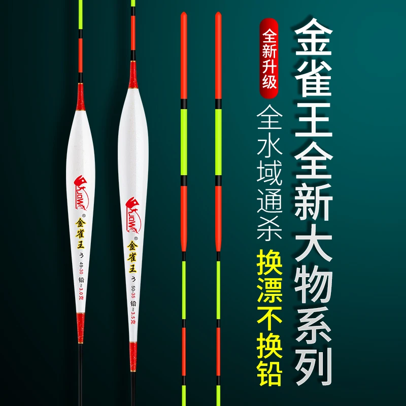 金雀王青草鲢鳙鱼加粗尾醒目黑坑大物湖库行程钓底换漂不改铅防爆