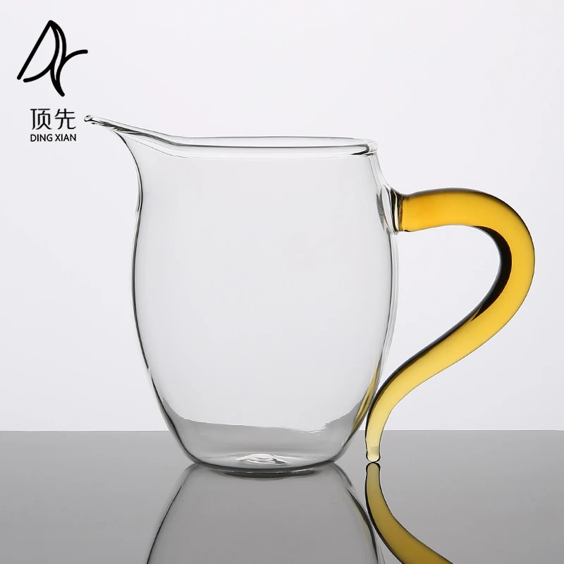顶先 高硼硅加厚款耐热玻璃茶具公道杯透明分茶器泡茶 A4932