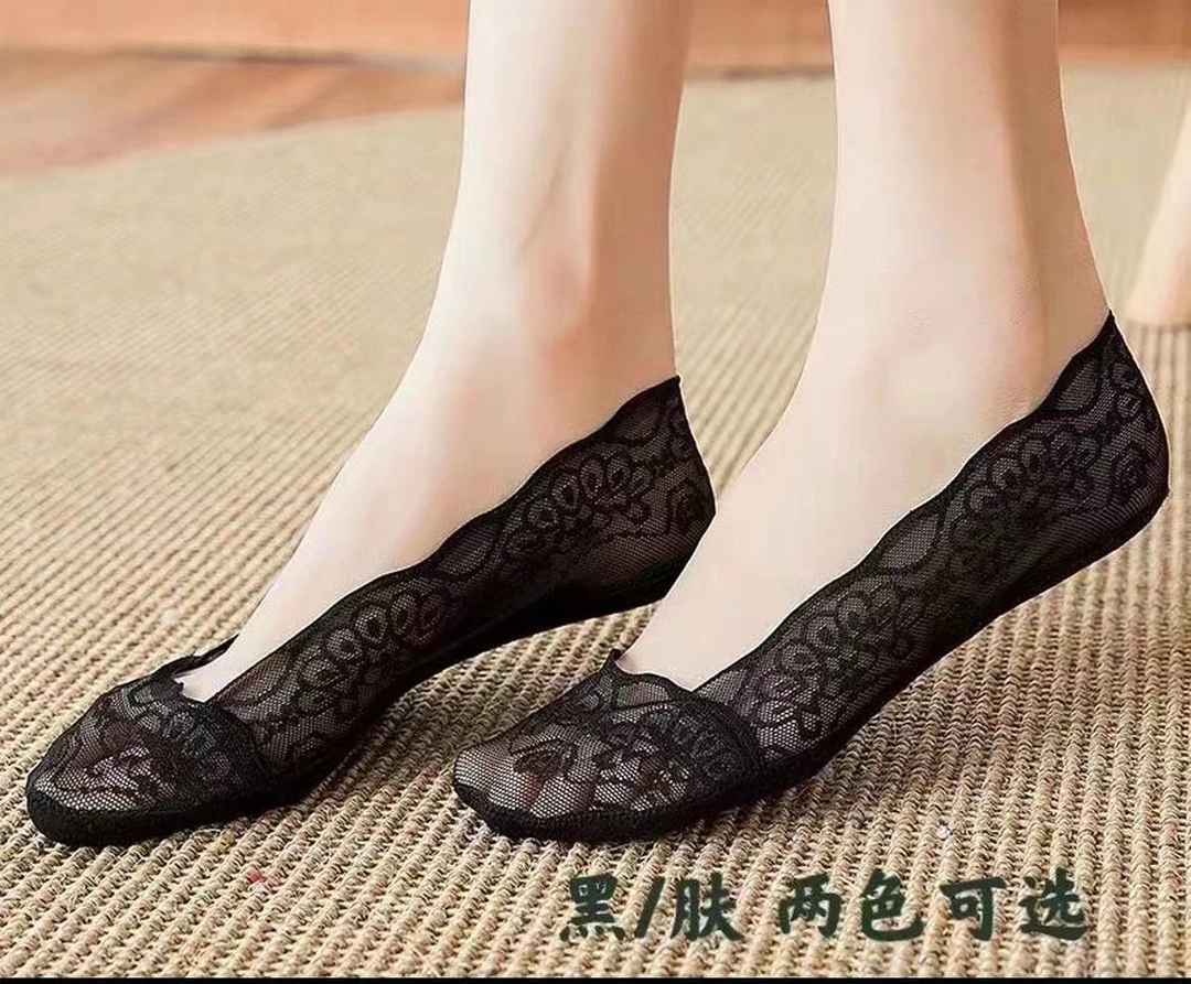 女士蕾丝瓢鞋袜6双袜子夏季给你一拳船袜