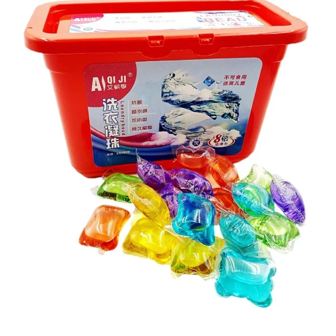 浓缩护色三效合一洗衣凝珠护理颗粒 家用洗衣液洗衣球去渍多效