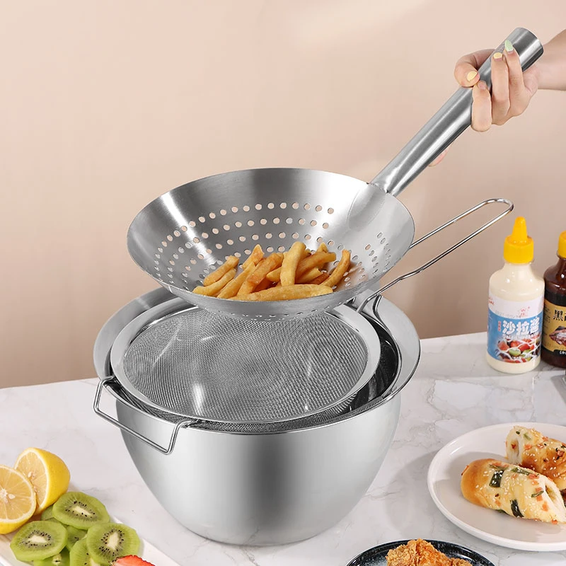 304不锈钢特厚油鼓家用厨房油缸 打蛋和面盆带盖油盆子商用装猪油