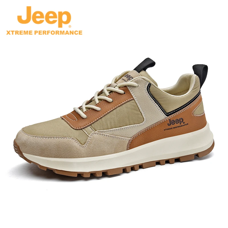 JEEP/吉普秋季男士户外休闲百搭夏季软底耐磨登山跑步时尚潮鞋