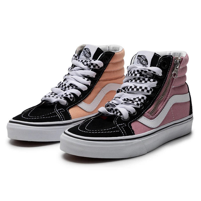 VANS范斯男鞋女鞋秋季新款SK8-Hi经典滑板鞋高帮轻便帆布鞋休闲鞋