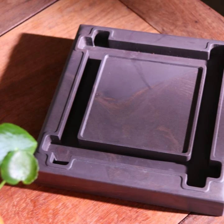 01-02《井田砚》6寸禅意佛系式  文房书法砚台磨墨写字  文博端砚