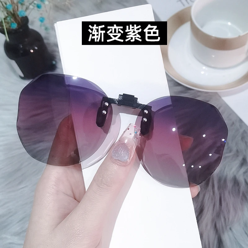 墨镜片夹片女防紫外线超轻偏光镜男士开车专用近视太阳眼镜夹片式