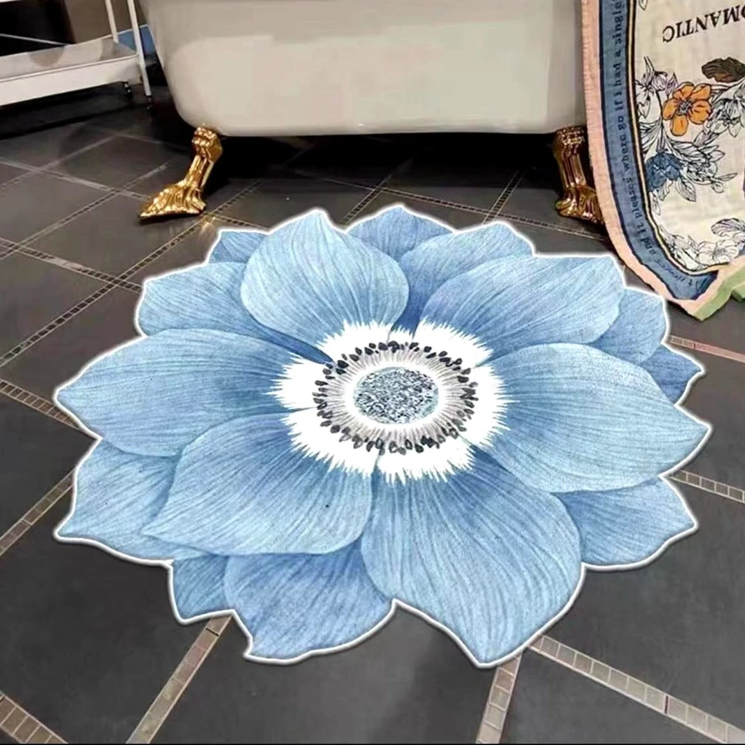 【立体花】家用卧室床边毯客厅吸水茶几垫飘窗阳台衣帽间地毯地垫