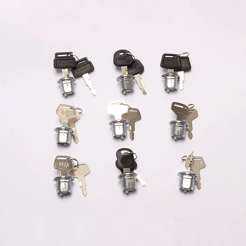 挖掘机配件 适用日立住友神钢现代大宇小松加藤三一边门锁心锁芯