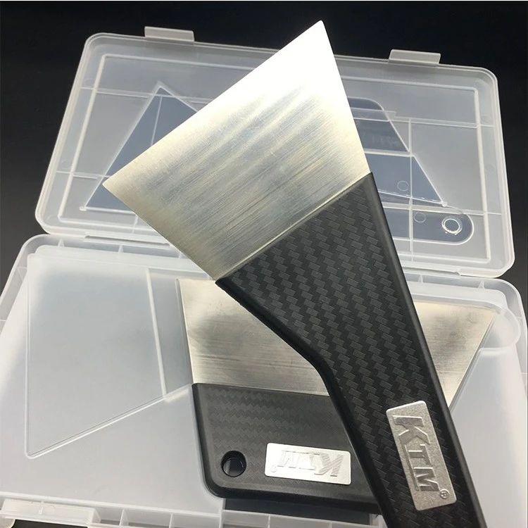 汽车贴膜工具进口钢刮盒装不锈钢铁刮板汽车贴膜工具套装烫膜钢刮