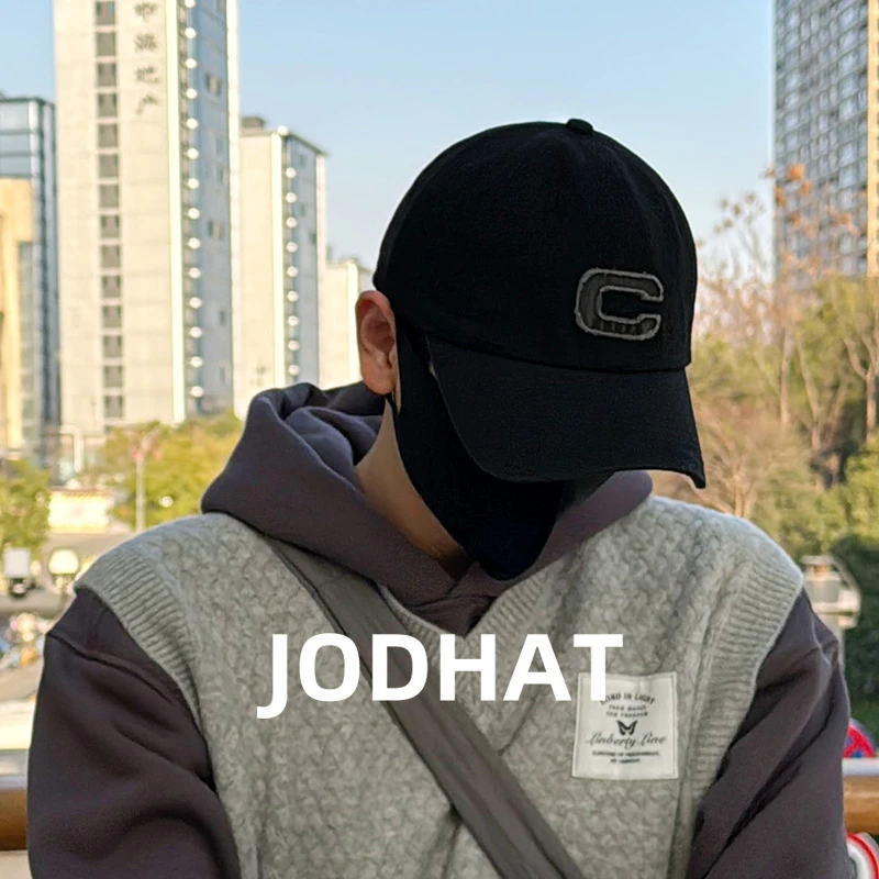 Jodhat韩版百搭棒球帽男软顶休闲时尚显脸小帽子C字母鸭舌帽女潮