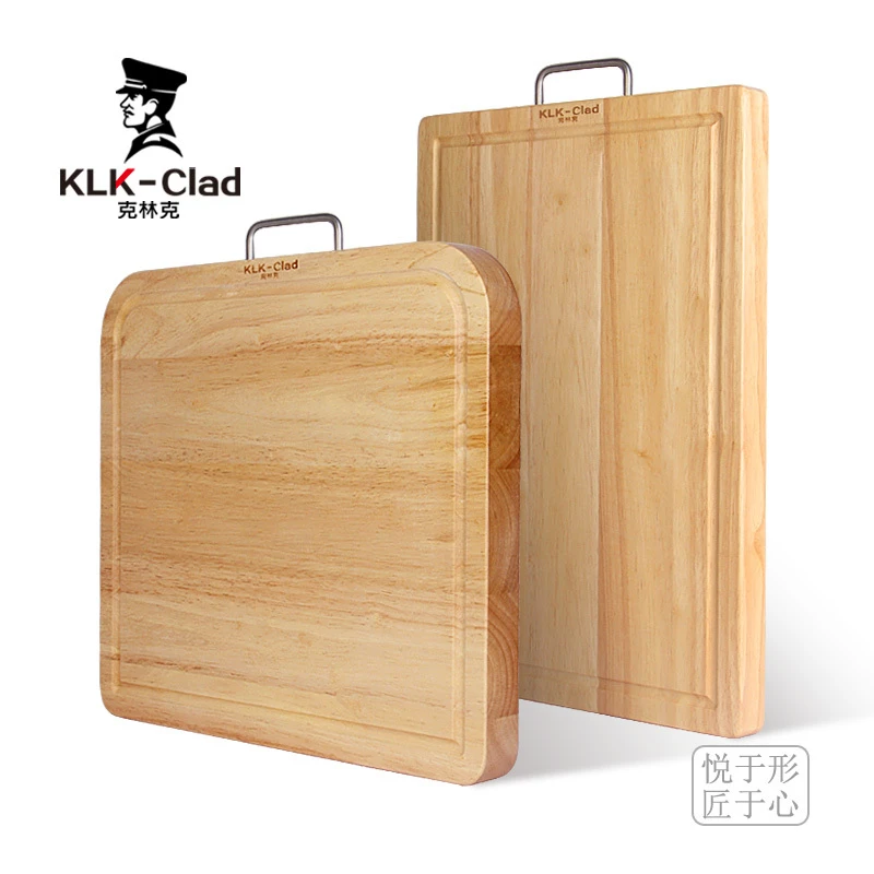 KLK-Clad克林克橡胶实木砧板方形菜板占板家用整木切菜板和面案板