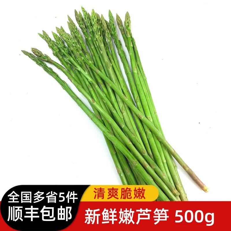 绿食者新鲜嫩芦笋500g 农家现摘新鲜蔬菜绿芦笋青芦笋春笋龙须菜