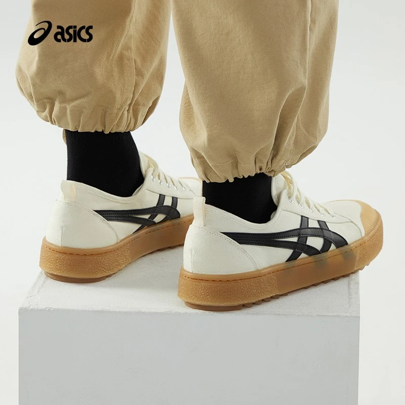 ASICS/亚瑟士男鞋女鞋休闲鞋舒适透气复古百搭帆布鞋 COURT TRAIL