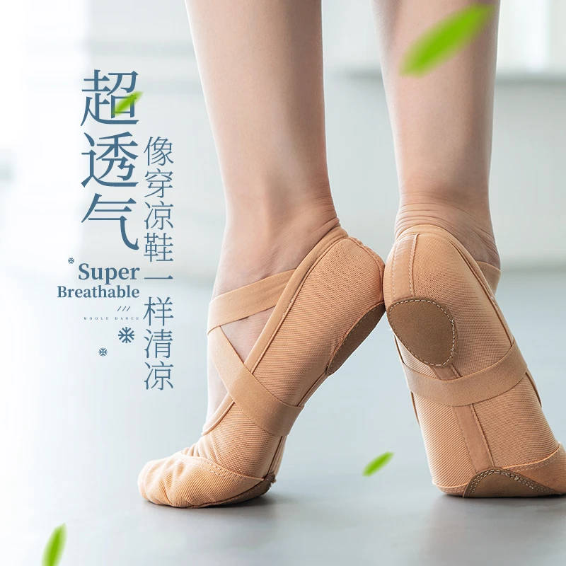 小茉莉舞蹈鞋女成人软底练功鞋芭蕾舞舞蹈鞋猫爪鞋中国舞舞蹈鞋