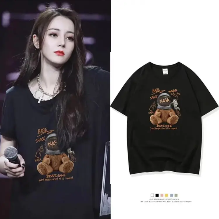 8834 NASA TEE 联名款纯棉T恤男女同款新疆长绒棉