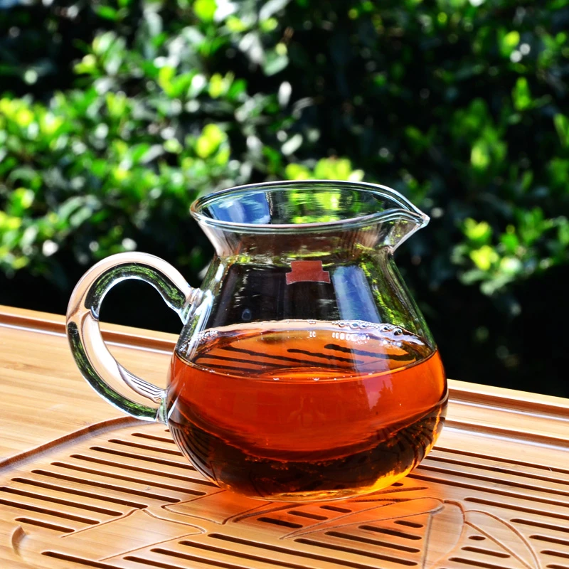 公道杯玻璃分茶器透明加厚耐热耐高温茶海公匀杯大号功夫茶具配件