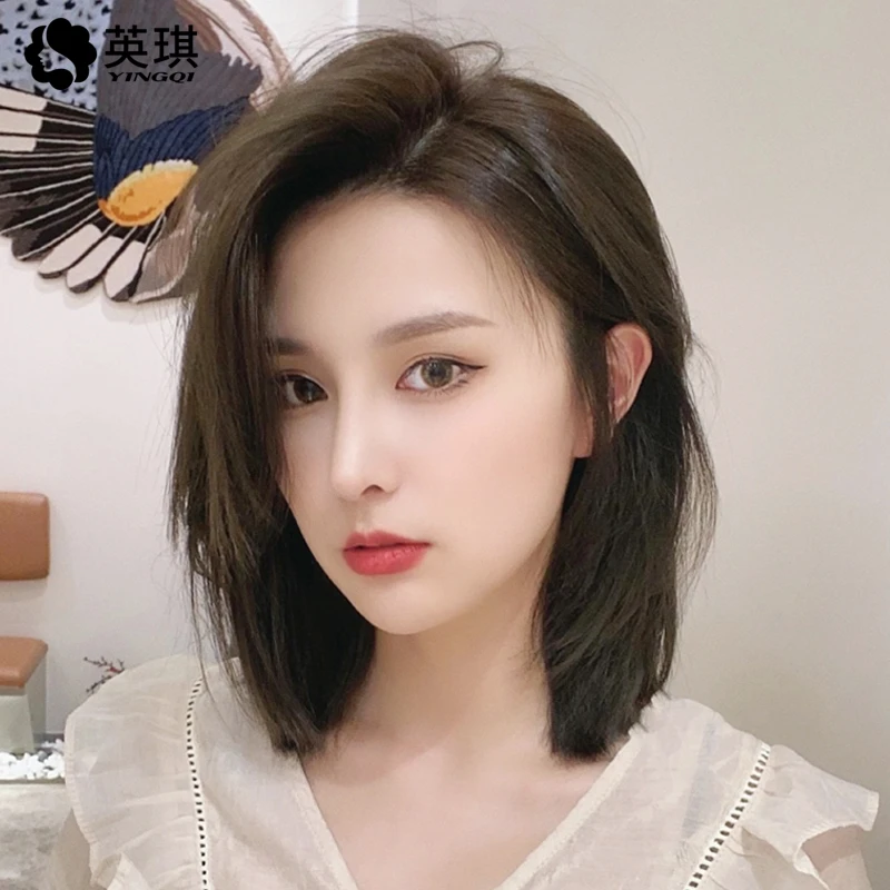【38节抢先购】英琪假发女中长发偏分锁骨发头套减龄初恋头全真发