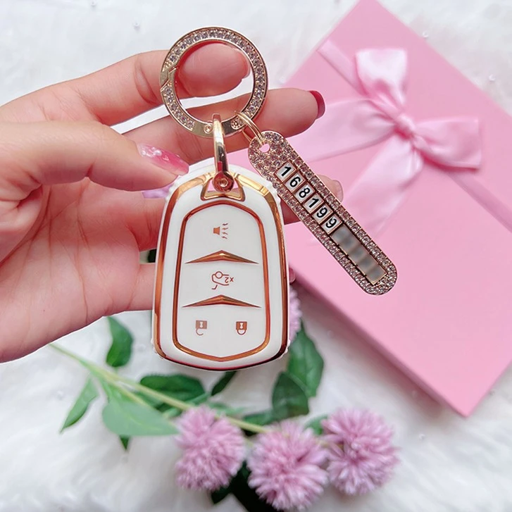 【凯迪拉克】汽车钥匙包xt5 xt4 xt6 atsl ct6 xts凯迪拉克钥匙套