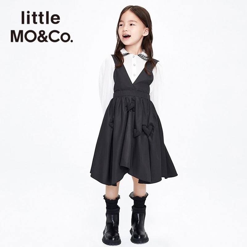 little moco童装春夏新款女童中长款背心连衣裙裙子#KBB1DRS040