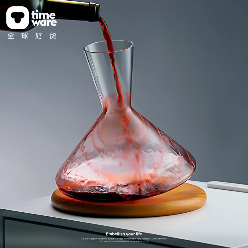 网红创意个性不倒翁旋转醒酒器高档轻奢欧式无铅水晶玻璃分酒器具