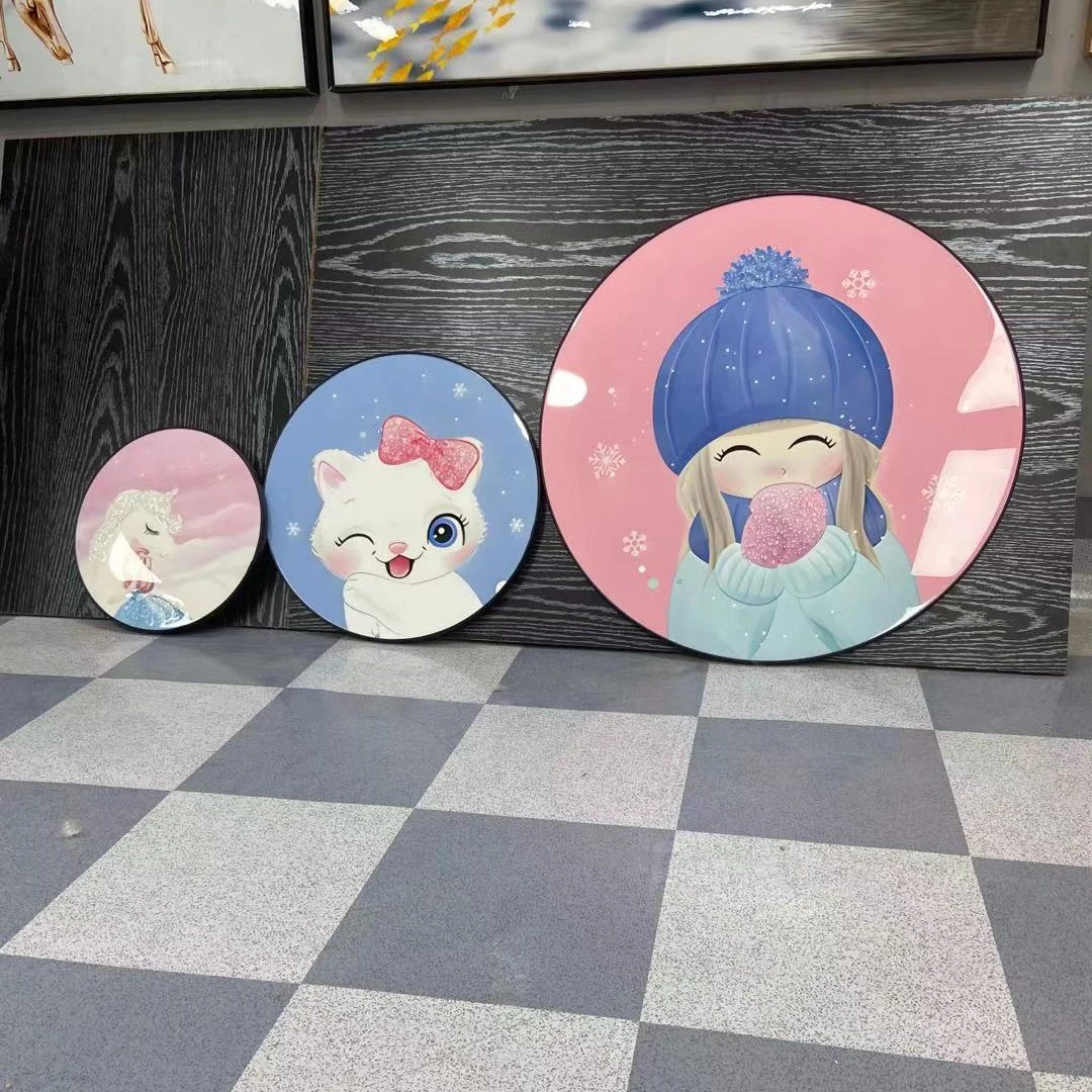 秒杀【三联圆形】卧室餐厅晶瓷装饰画秒拍链接