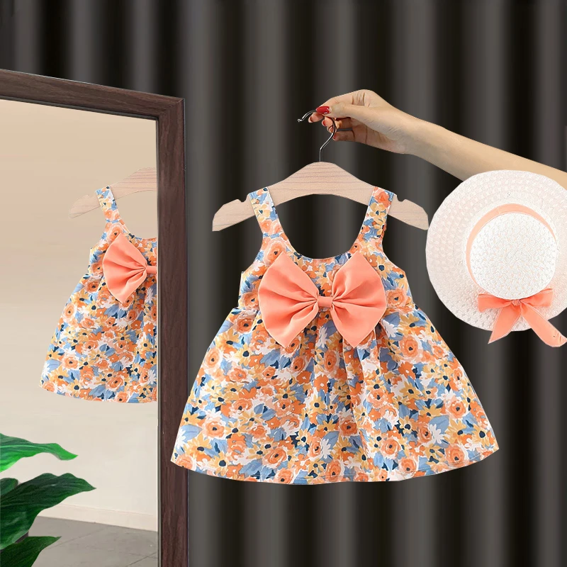 女童连衣裙夏装2025新款夏季儿童装洋气女孩薄款公主裙中小童裙子