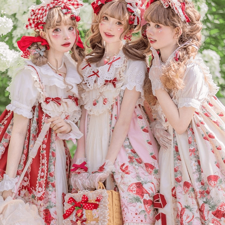 草莓店草莓空想曲JSK吊带裙