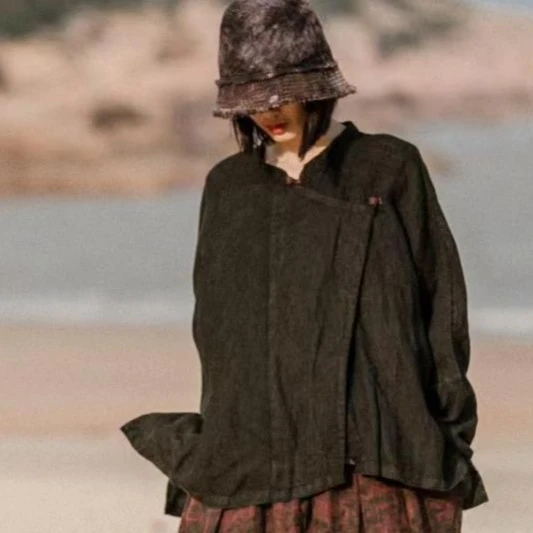 麻依者原创 盘扣上衣654女装