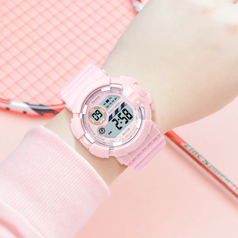 女孩手表儿童小学生夜光男生男孩女生防水学生闹钟电子表女童女款