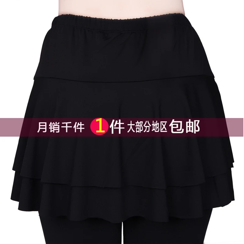 新款 广场舞蹈服装 健身舞蹈裙裤 女交谊舞裙子 拉丁舞平角小短裙