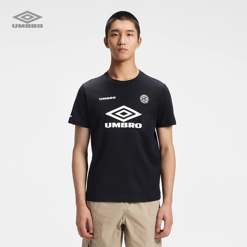 Umbro/茵宝男女同款夏季LOGO圆领透气短袖T恤U123222401104
