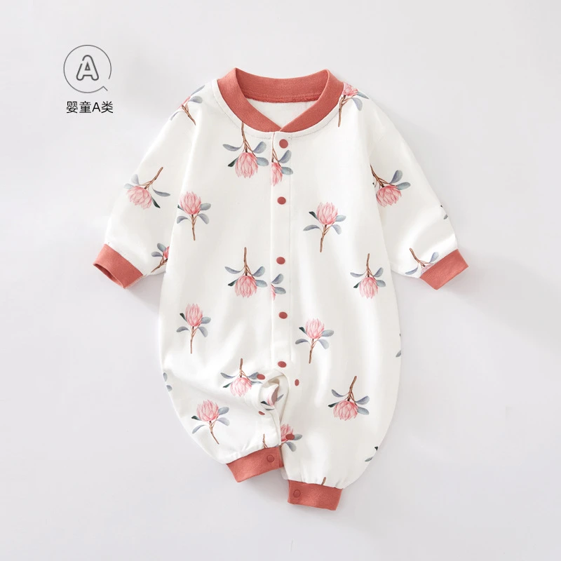 新品(2个月-2岁)婴儿衣服纯棉内衣男女宝宝连体衣闭裆哈衣连体衣
