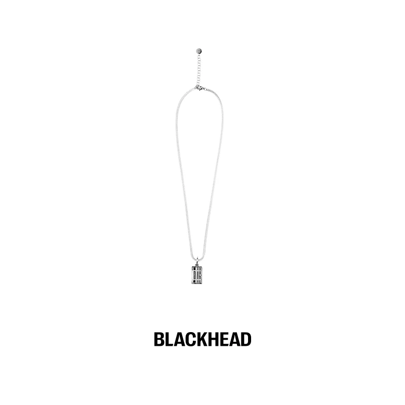 BLACK HEAD/黑头 钛钢无项链 趣味开合门吊坠项链