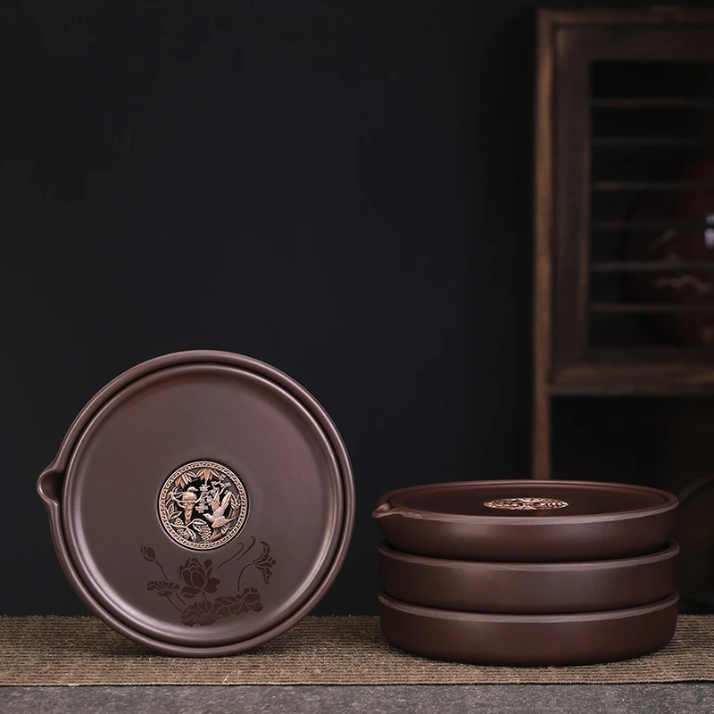 剑毫黑檀实木壶承干泡台底座茶杯垫养壶紫砂茶壶垫托架子茶具配件