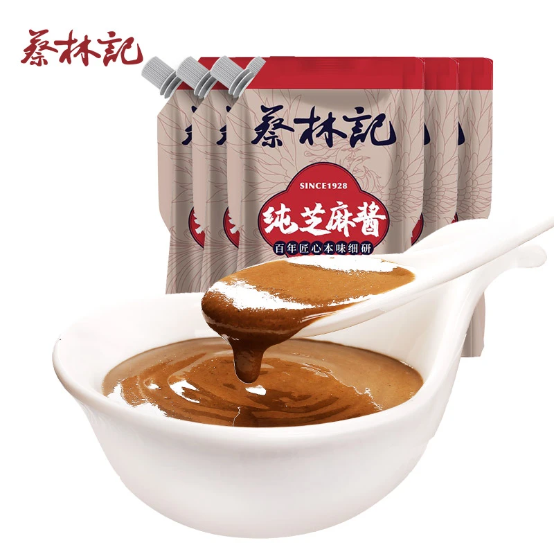 蔡林记【面酱组合】纯芝麻酱168g地道武汉热干面调料火锅蘸调味酱